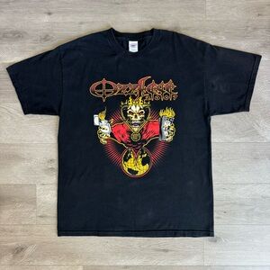 Vtg Ozzfest 2007 Double Sided Ozzy Osbourne Concert T Shirt Black Sz XL